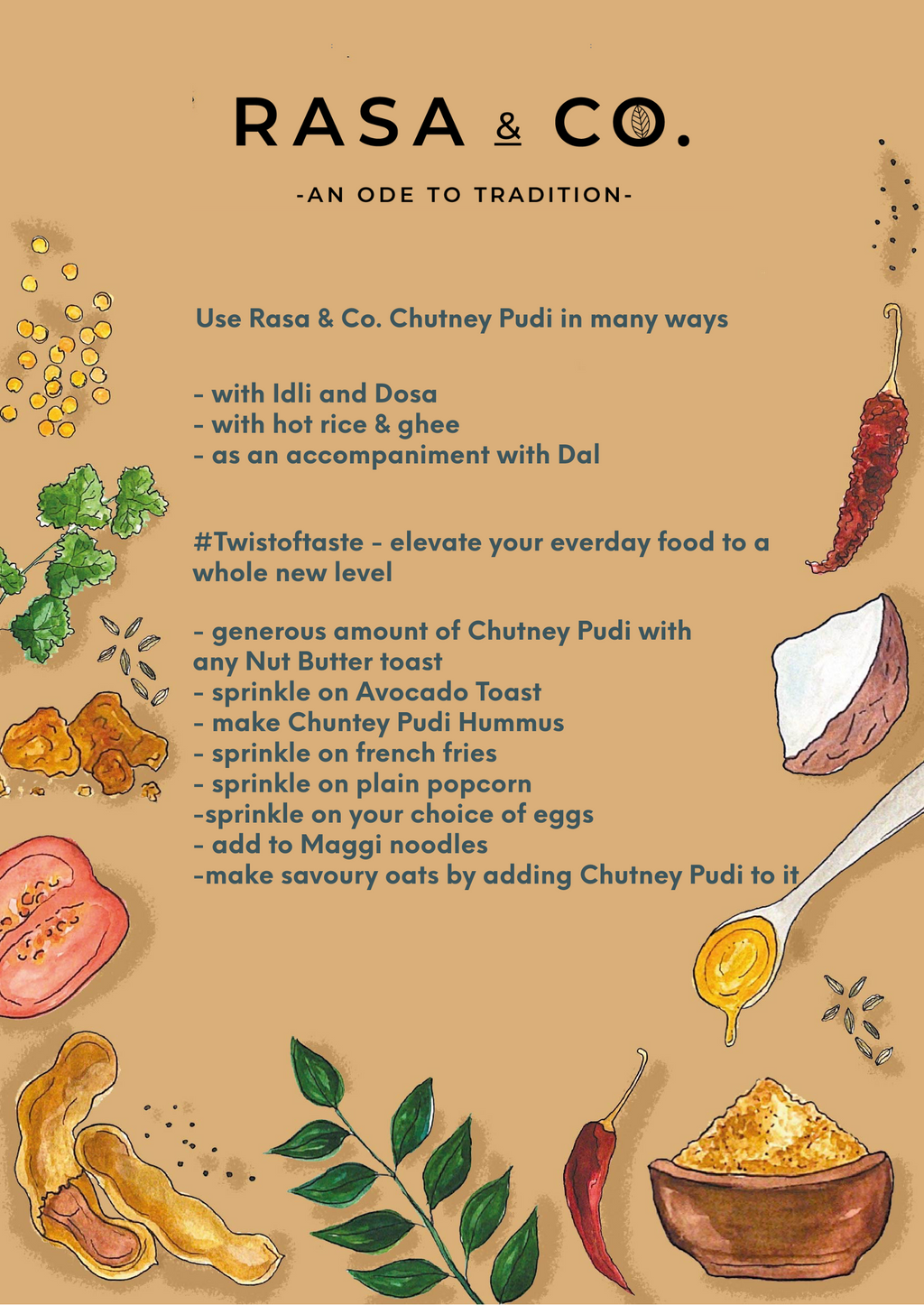 Hemp Hearts Chutney Pudi